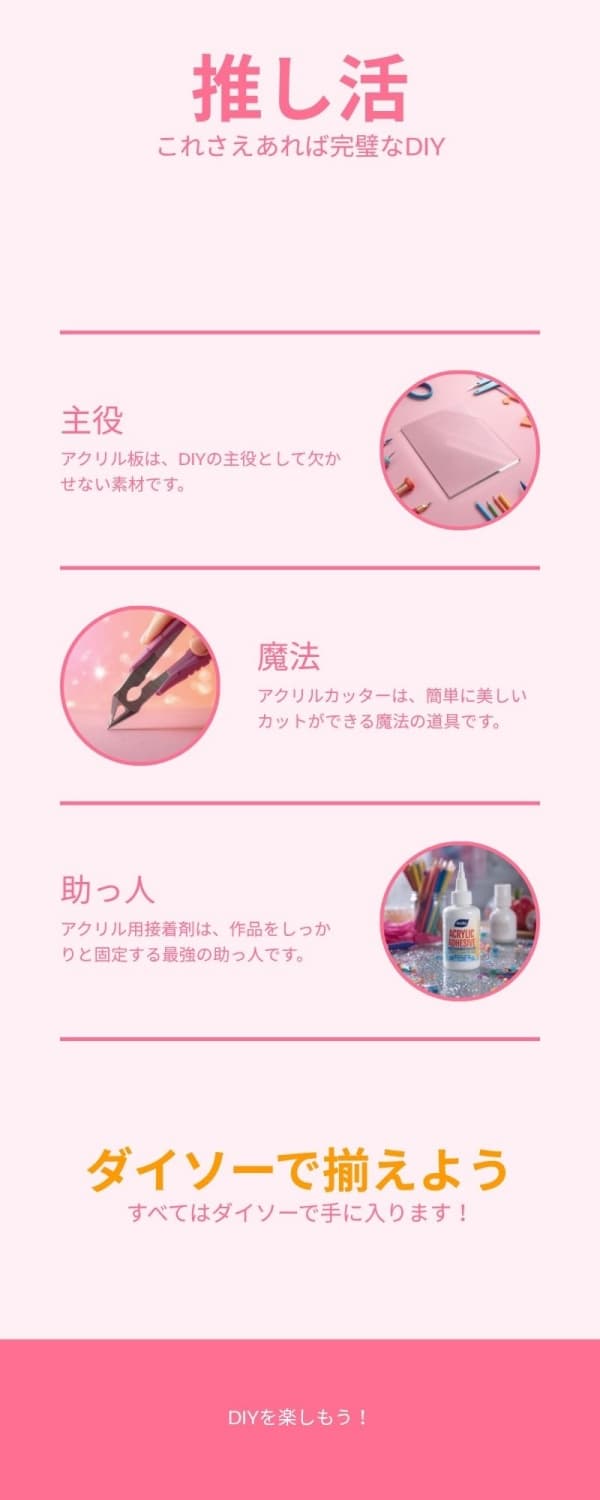 アクリル板,ダイソー